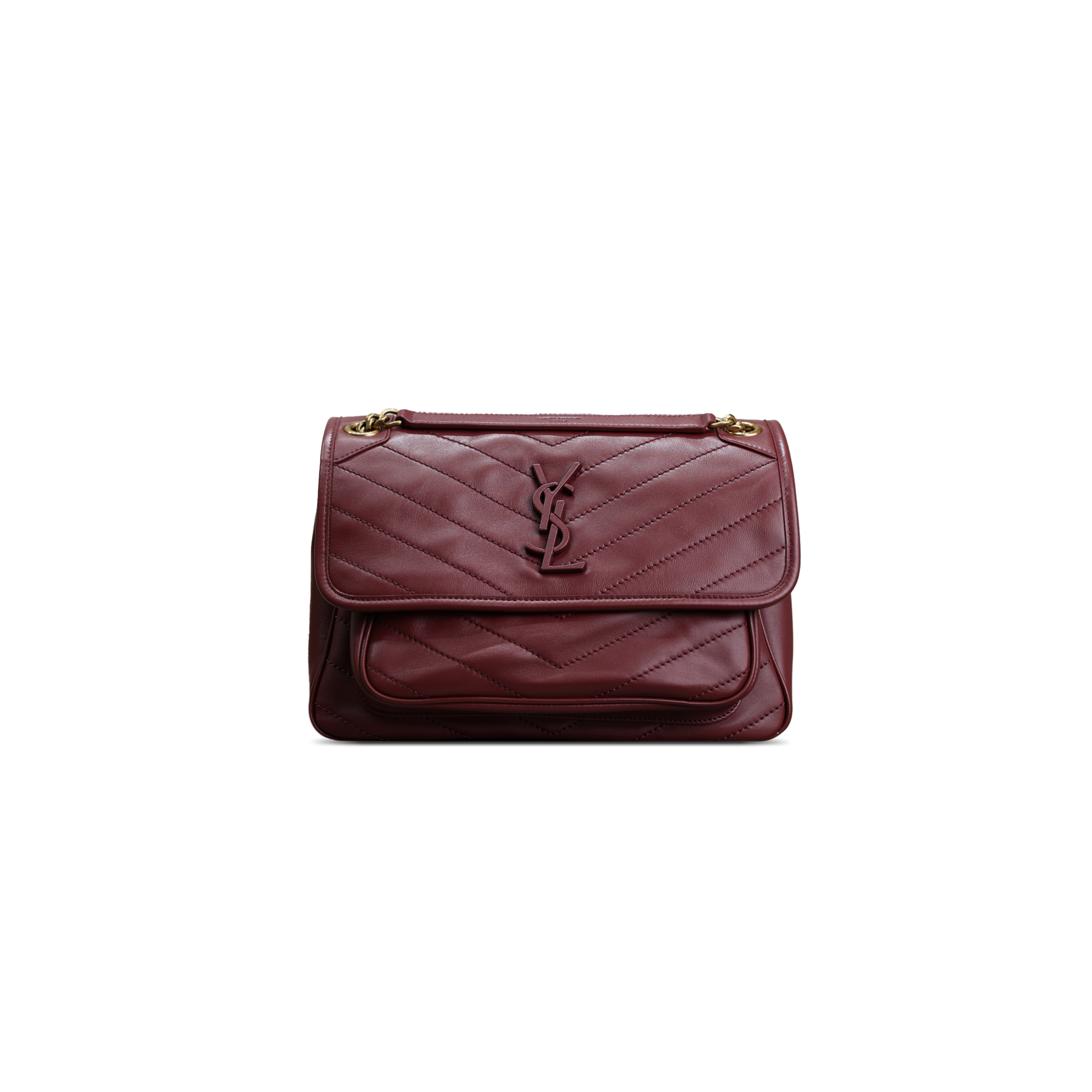 YSL NIKI BABY CHAIN BAG IN LAMBSKIN 498894 (21*16*7.5cm)